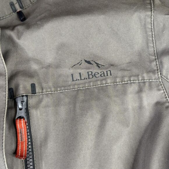 LL Bean Jacket Womens Medium Olive Green Hooded Cotton Utility Parka Outdoors - Picture 5 of 16